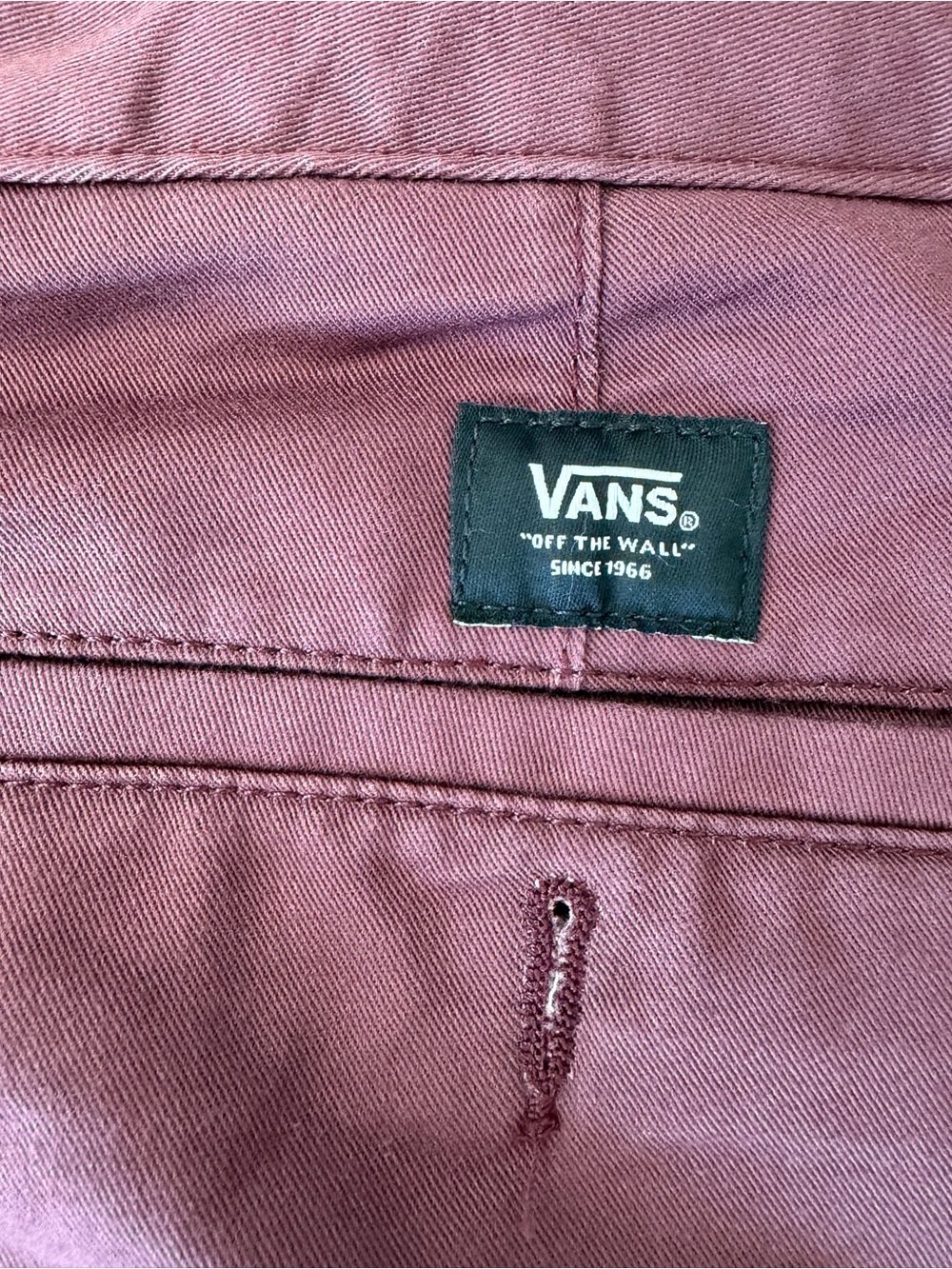 Vans Burgundy Straight-Leg Chino Pants - Picture 3 of 5